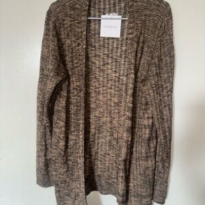 Croft & Barrow Brown Chunky Knit Cardigan Sweater